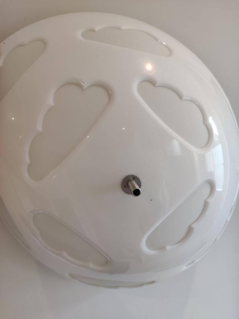 Ikea skojig plafondlamp kinderkamer wit wolken, Ophalen, Gebruikt, Kunststof, Kinderkamer