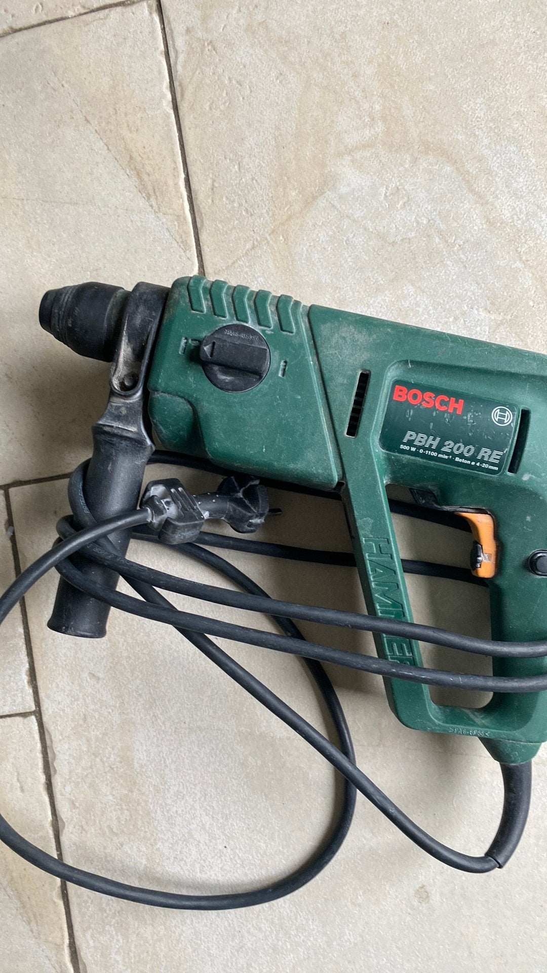 Bosch klopboormachine, Gebruikt, Ophalen of Verzenden, Klopboormechanisme, Kolomboormachine