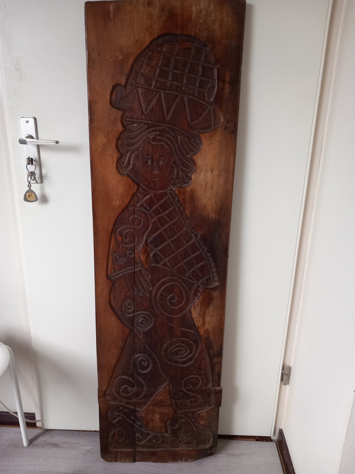 zeer grote koekplank of speculaasplank 1,40 meter lang, Ophalen of Verzenden, Hout