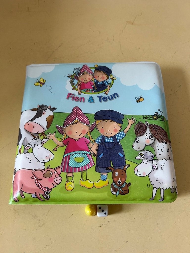Fien en Teun badboekje boerderijdieren kunststof, Badboekje, Bambolino Toys, Webshop@vanhoorne.com, Ophalen of Verzenden