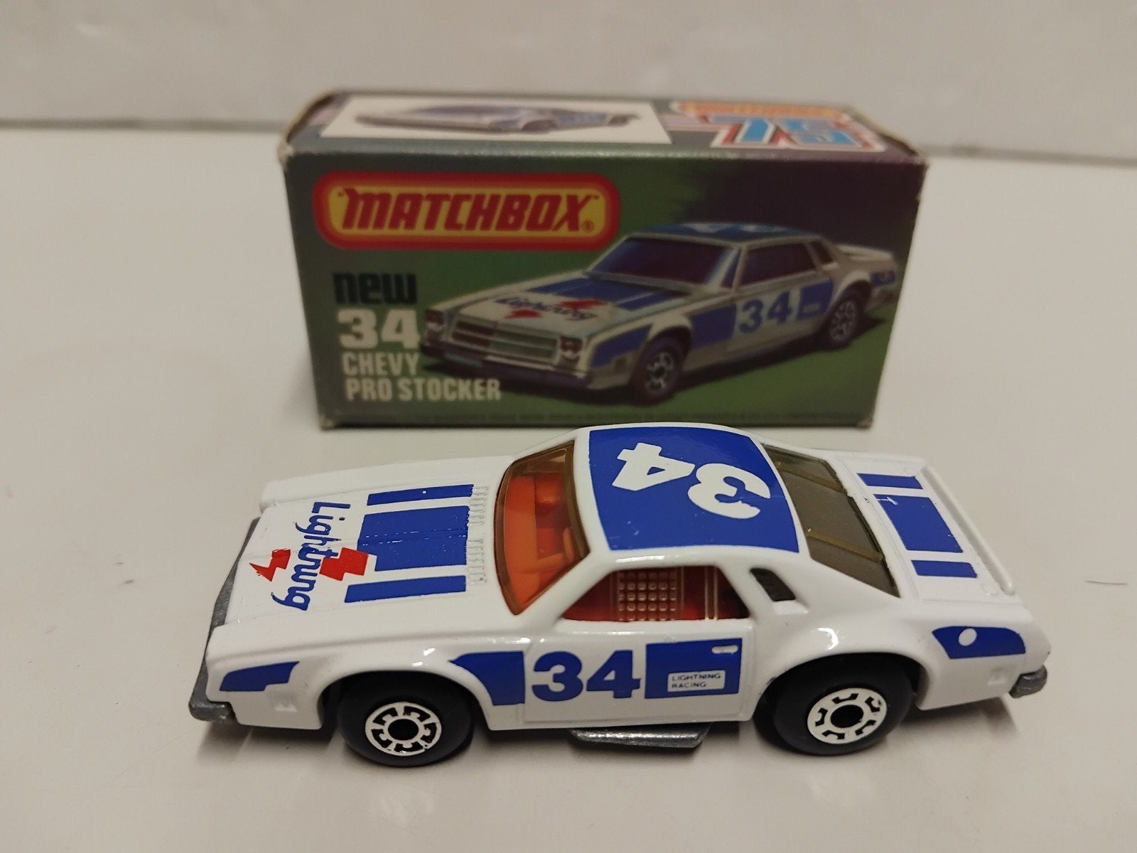 Matchbox #34 Chevrolet Lumina Chevy Pro Stocker 3INCH, Ophalen of Verzenden, Zo goed als nieuw, Auto