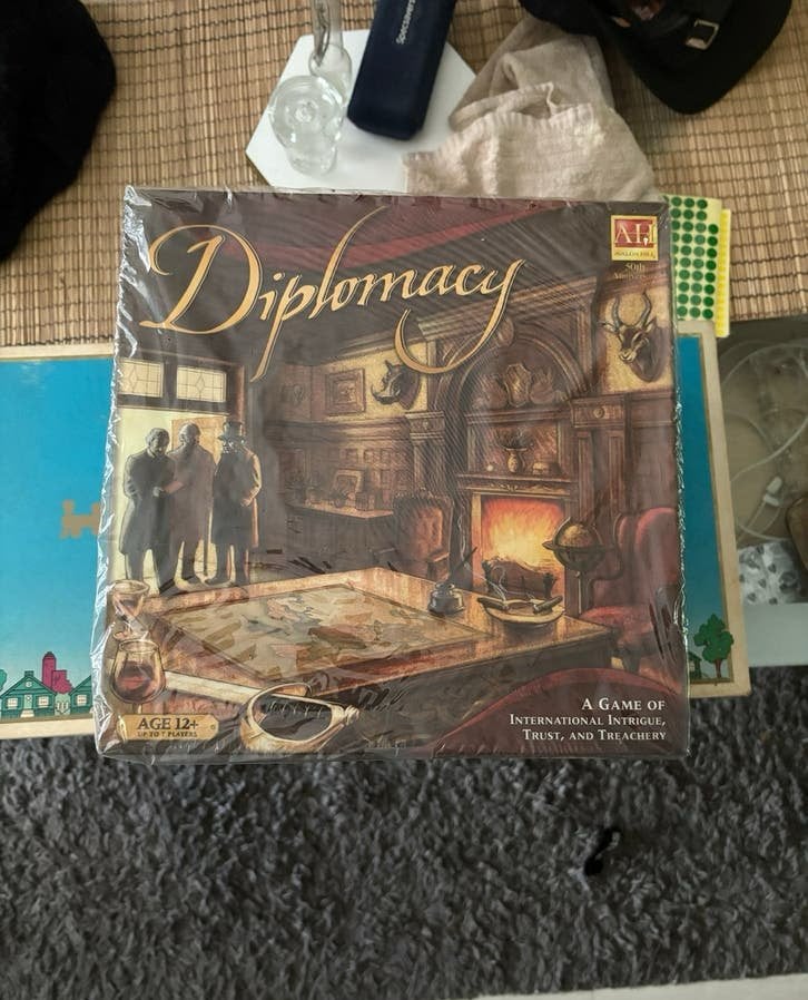 Diplomacy Bordspel - Strategie en Intrigue - Sealed, Vijf spelers of meer, Ophalen, Nieuw