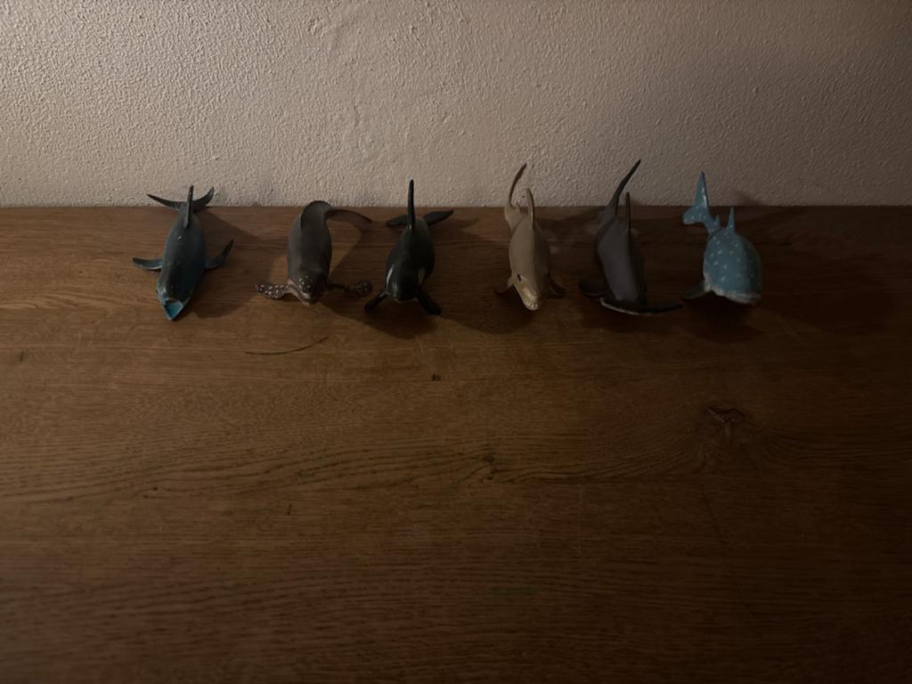 Verzameling van 6 verschillende zeedieren speelgoed, Ophalen of Verzenden, Gebruikt