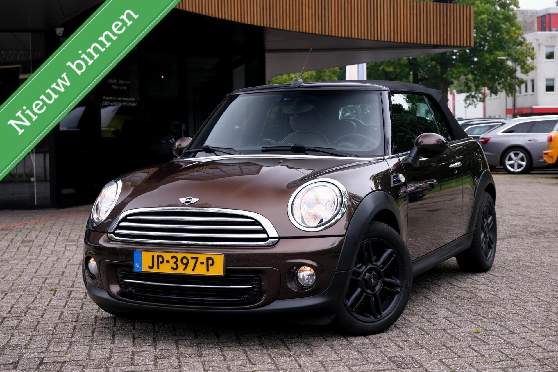 Mini Cabrio 1.6 Cooper Chili|Rijklaar!|Stoelverwarming|Leder, Auto's, Euro 5, Gebruikt, 4 cilinders, 4 stoelen