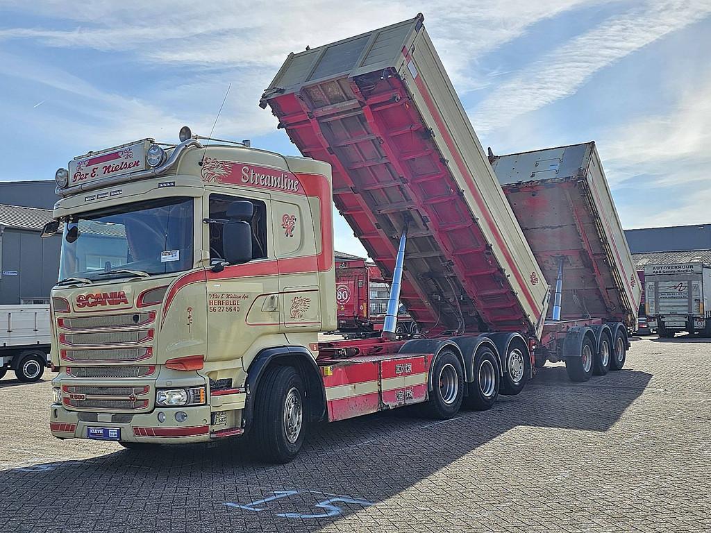 SCANIA R580 8x4 combi special, Auto's, Vrachtwagens, Automaat, Stoelverwarming, Euro 6, Leder