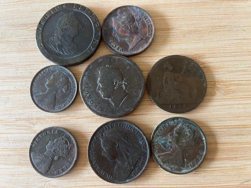 Lotje oude Engelse munten, Ophalen of Verzenden, Overige landen