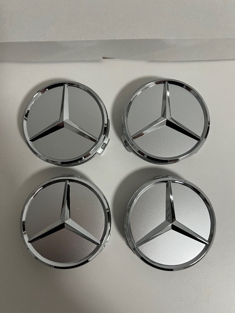 Mercedes Benz wiel naafdoppen naafkap wieldop velgkap 75mm, Auto diversen, Wieldoppen, Ophalen of Verzenden, Nieuw