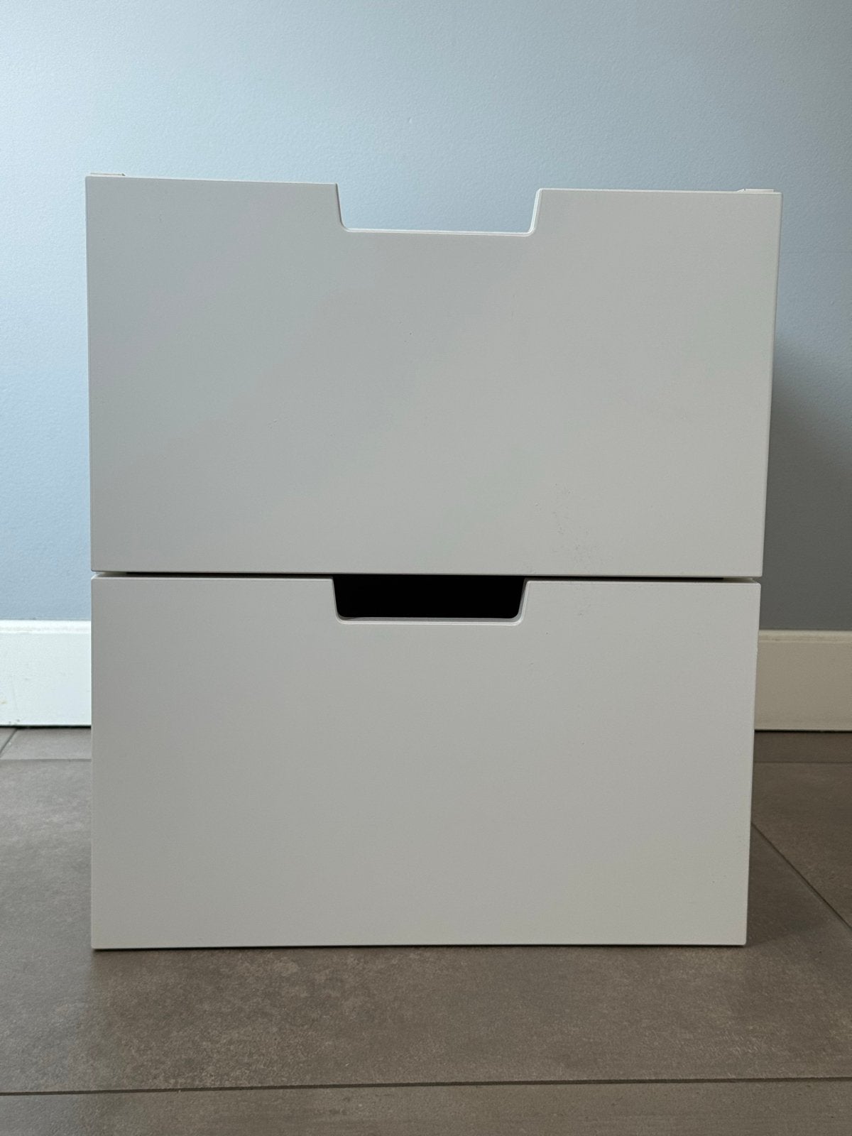 IKEA NORDLI ladekast met 2 laden - wit, Huis en Inrichting, Kasten | Ladekasten, Ophalen, Minder dan 50 cm, 1 of 2 laden, Zo goed als nieuw