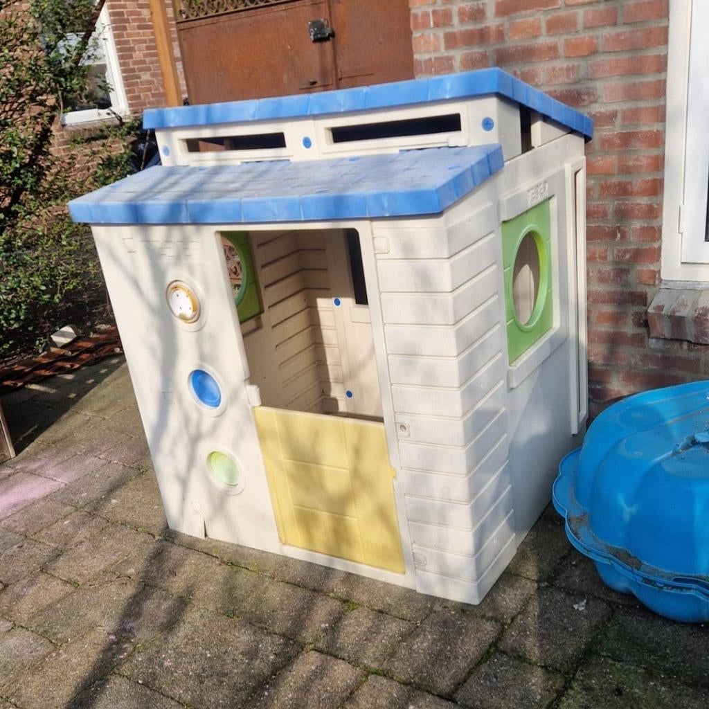 Speelhuisje speel huis buiten gratis, Ophalen, Gebruikt, Hout