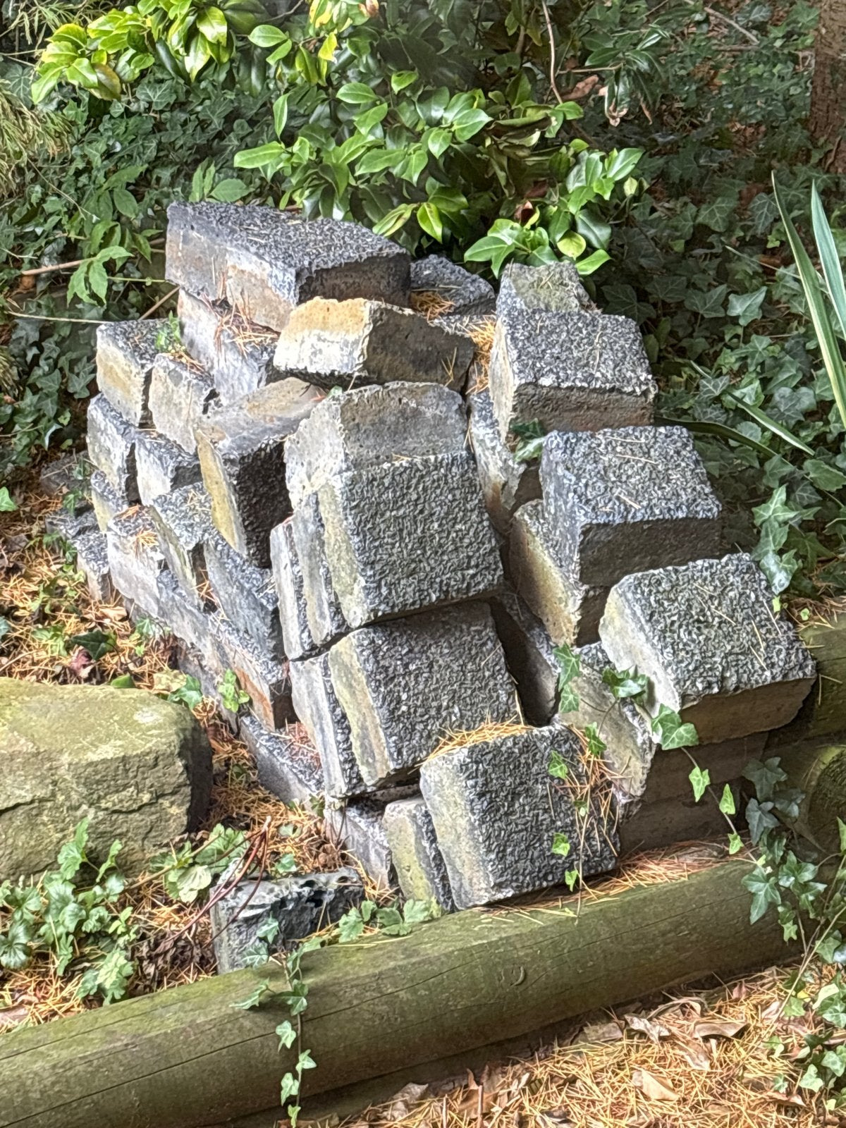 Gebruikte betontegels voor tuin of oprit, Ophalen, Gebruikt, Beton