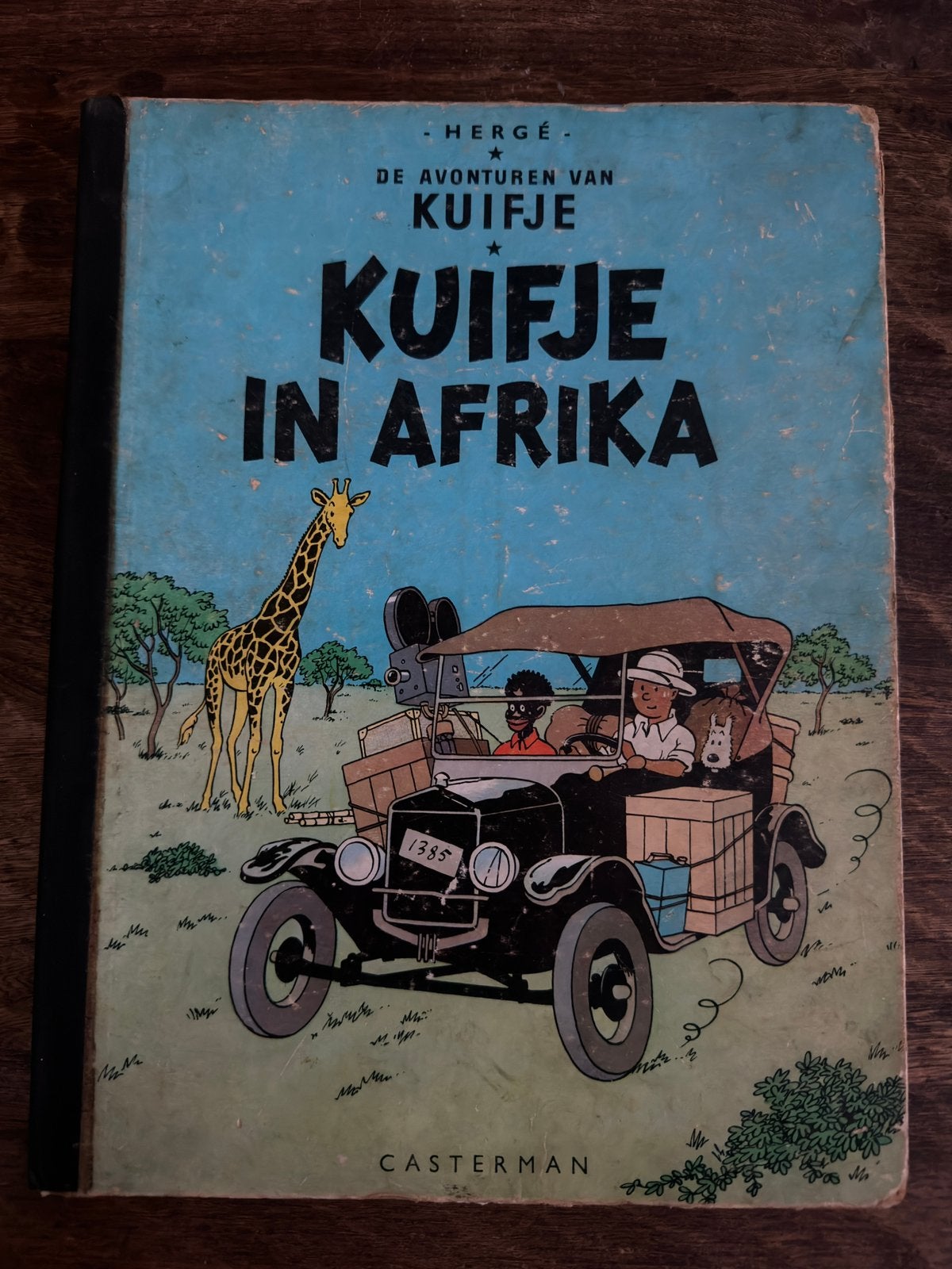 Kuifje in Afrika – Hergé hardcover met linnen rug jaren ’50, Boeken, Stripboeken, Eén stripboek, Ophalen, Zo goed als nieuw