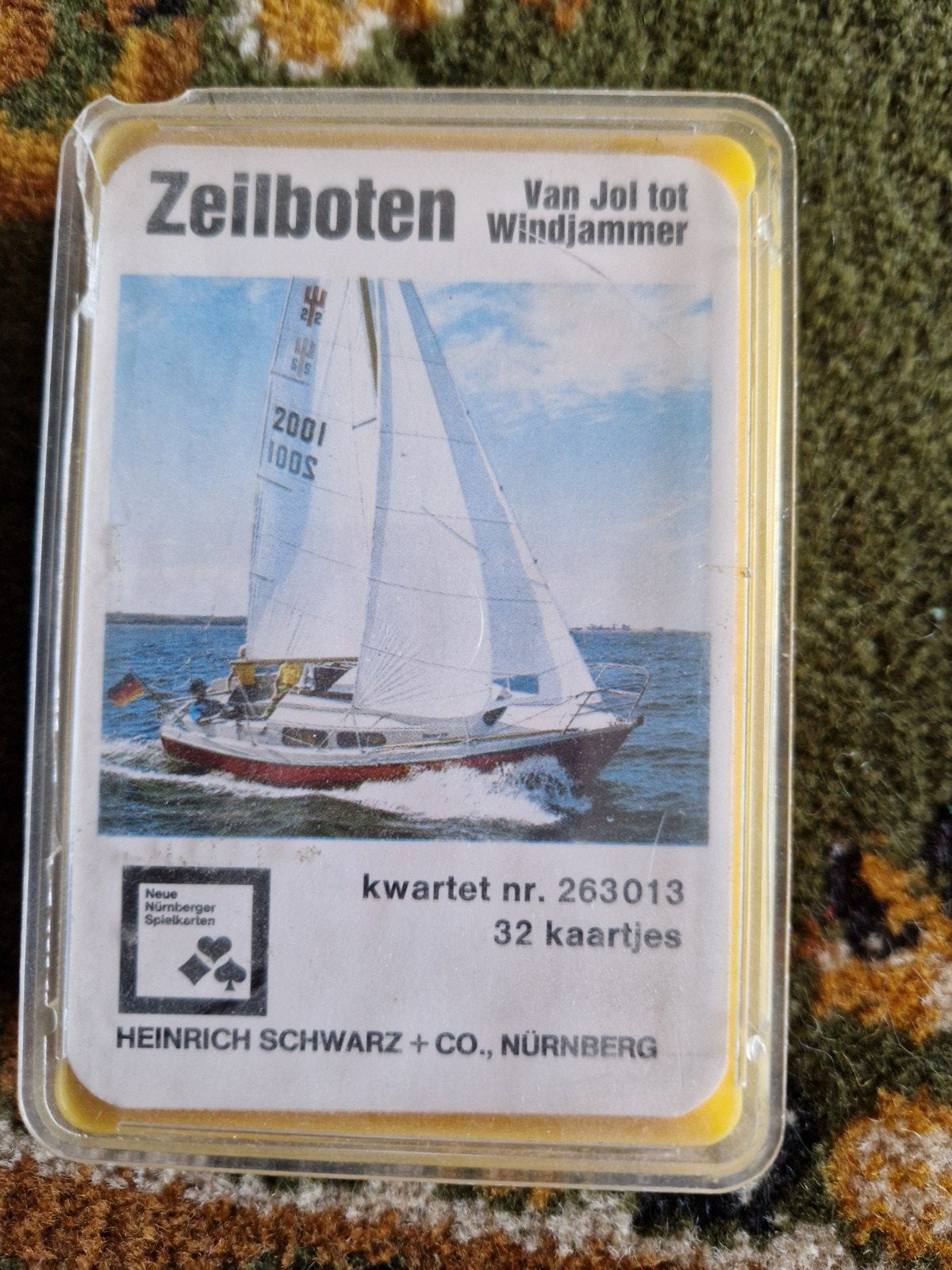 Kwartet Zeilboten: Van Jol tot Windjammer (32 kaarten), Vijf spelers of meer, Verzenden, Gebruikt, Heinrich Schwarz + Co., Nürnberg