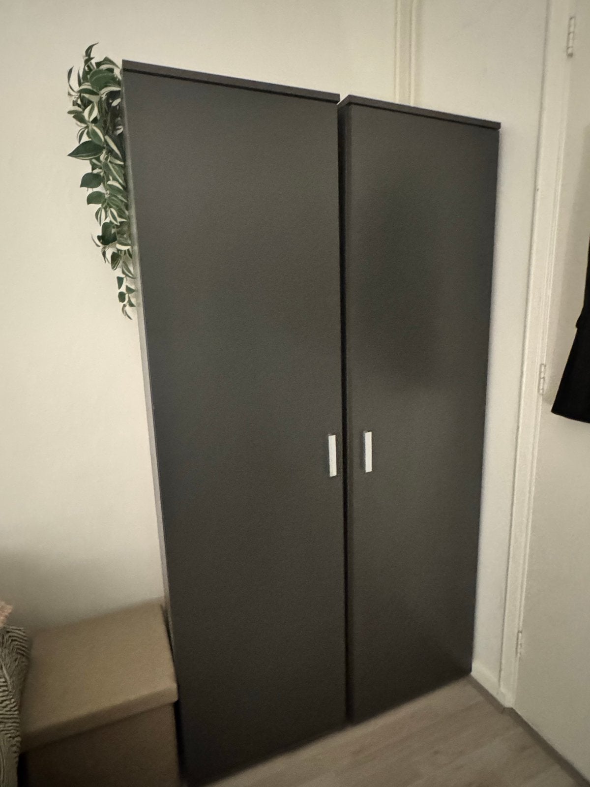Donkergrijze kledingkast - INCA Leenbakker, set of los, Ophalen, 50 tot 100 cm, Zo goed als nieuw, 150 tot 200 cm
