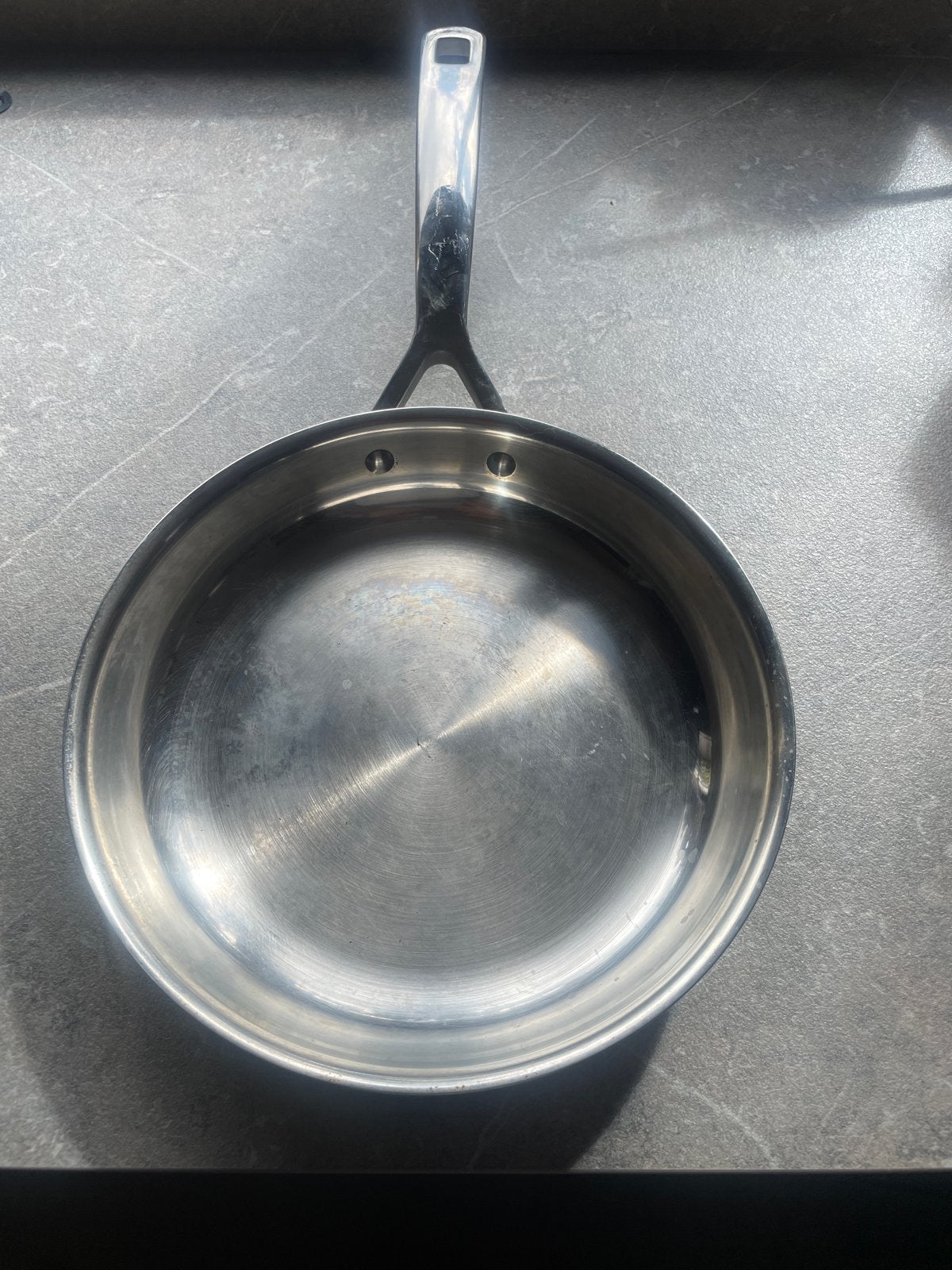 Le Creuset Koekenpan RVS 24cm - Geschikt voor Inductie, Koekenpan, Gebruikt, Le Creuset, Ophalen of Verzenden