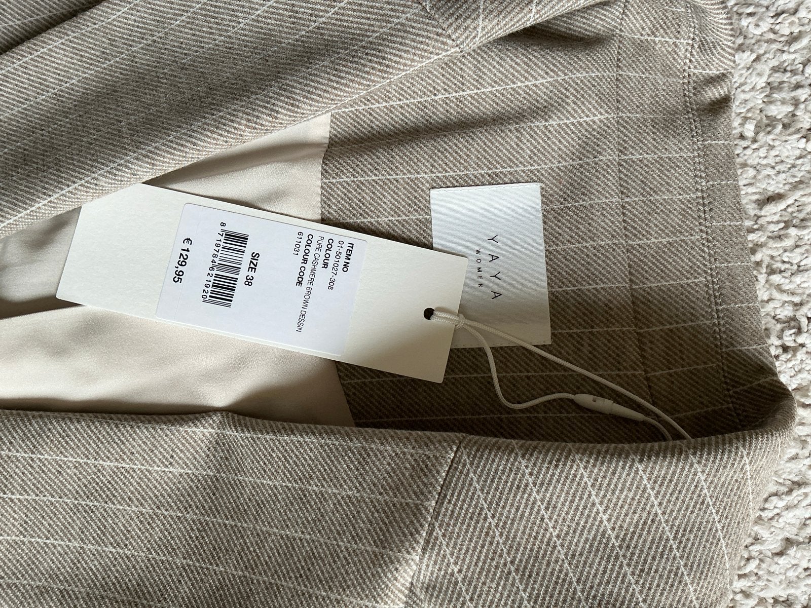 YAYA Dames Blazer - Nieuw met kaartje!- Maat M, Maat 38/40 (M), Beige, Nieuw, Ophalen of Verzenden