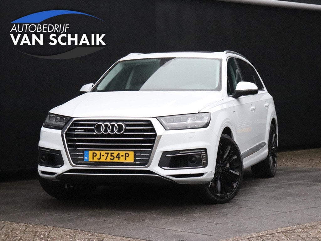 Audi Q7 3.0 TDI e-tron quattro Premium | LEDER | MEMORY | PA, Auto's, Audi, Automaat, Euro 6, 2420 kg, Wit