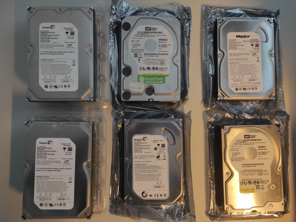 Diverse HDD's - Seagate, WD, Maxtor - SATA, Computers en Software, Harde schijven, Intern, Server, Ophalen of Verzenden, 250GB en 500GB