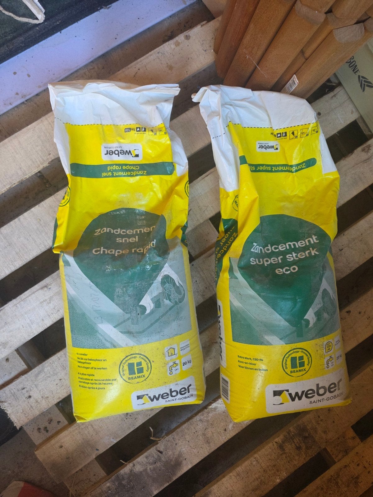 Weber Zandcement Snel Chape Rapid & Super Sterk Eco, Ophalen, Nieuw