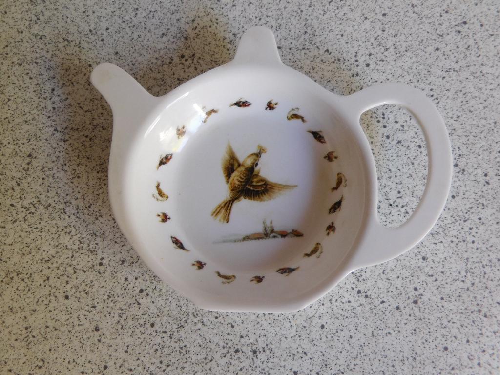 Theetip Vogel Melamine Helga Mariare Sweet Lake Collection, Overige materialen, Overige typen, Ophalen of Verzenden, Zo goed als nieuw