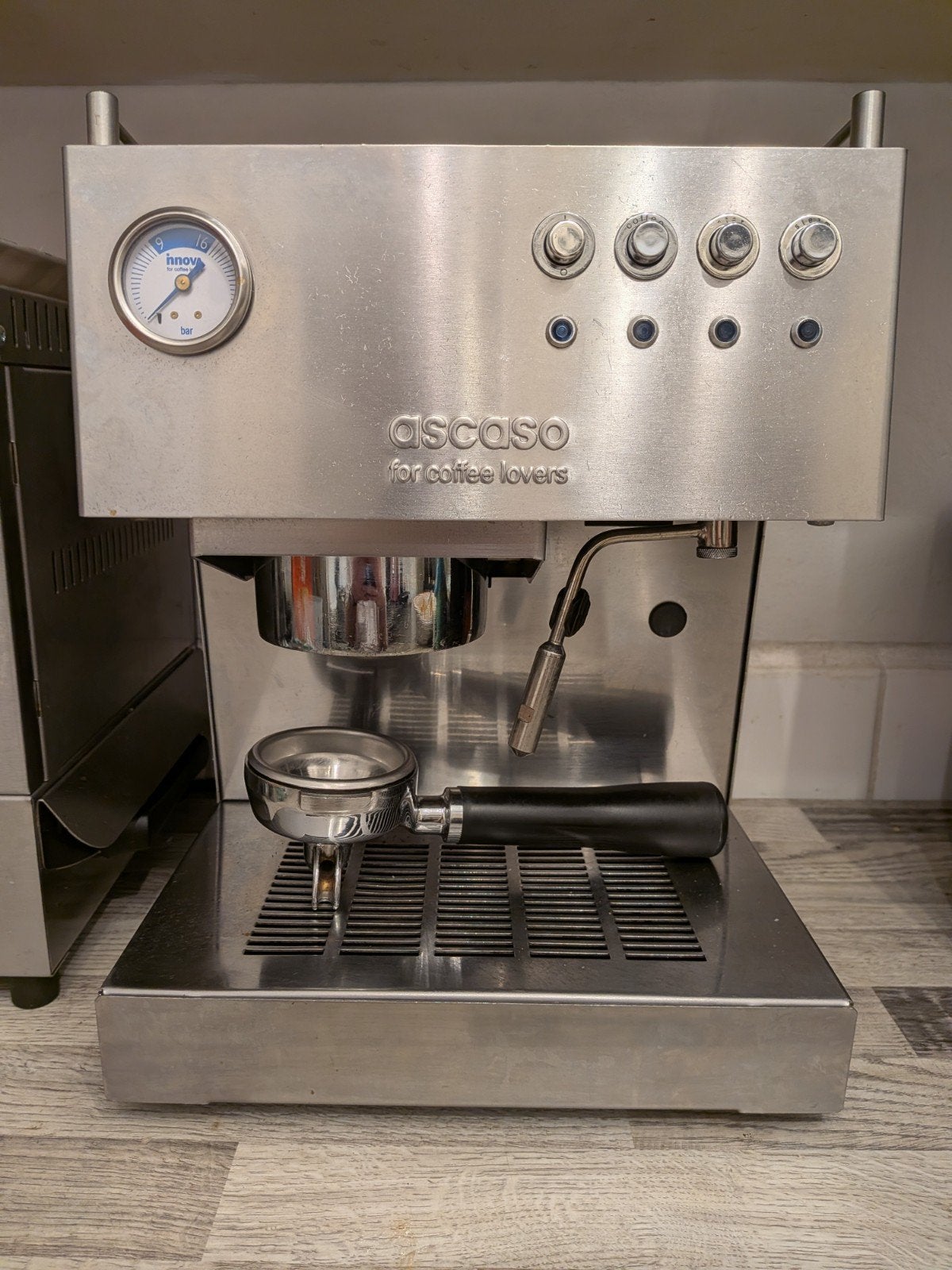 Ascaso Steel Professional Espressomachine, Witgoed en Apparatuur, Gebruikt, Espresso apparaat, Gemalen koffie, Ophalen