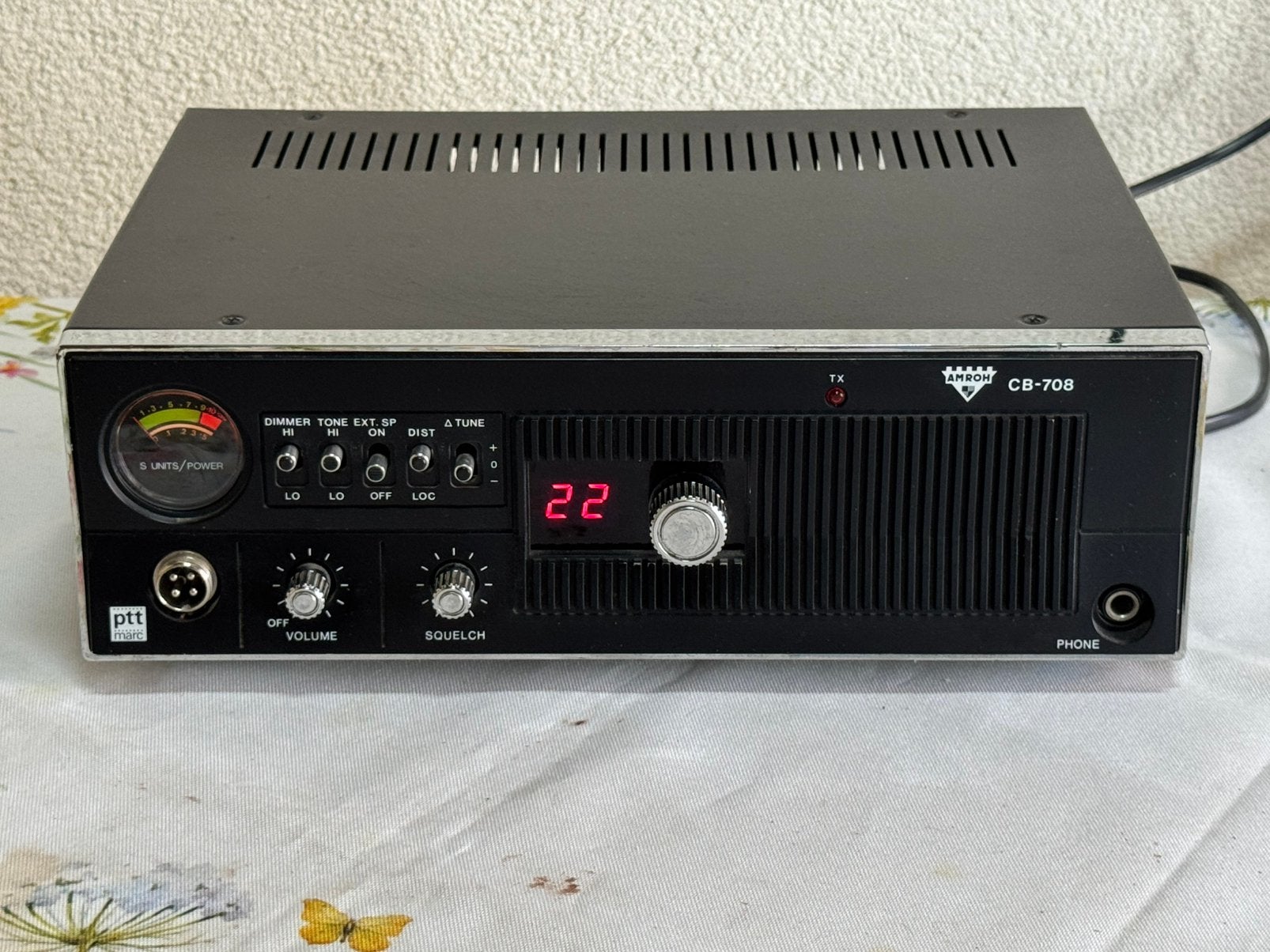 27 mc basis amroh 708 22 ch pr incl vzk, Ophalen of Verzenden, Zender en Ontvanger