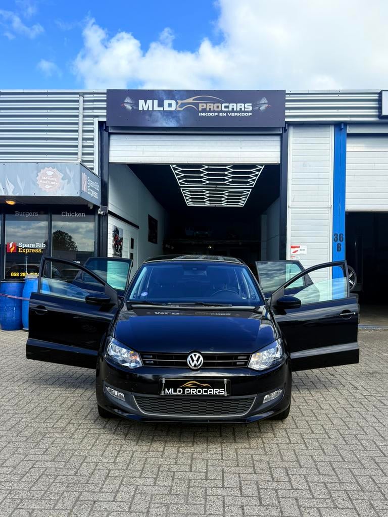 Volkswagen Polo 1.2 2012 Zwart MATCH Pakket!!, Auto's, Volkswagen, Bedrijf, Polo, ABS, Adaptieve lichten, Adaptive Cruise Control