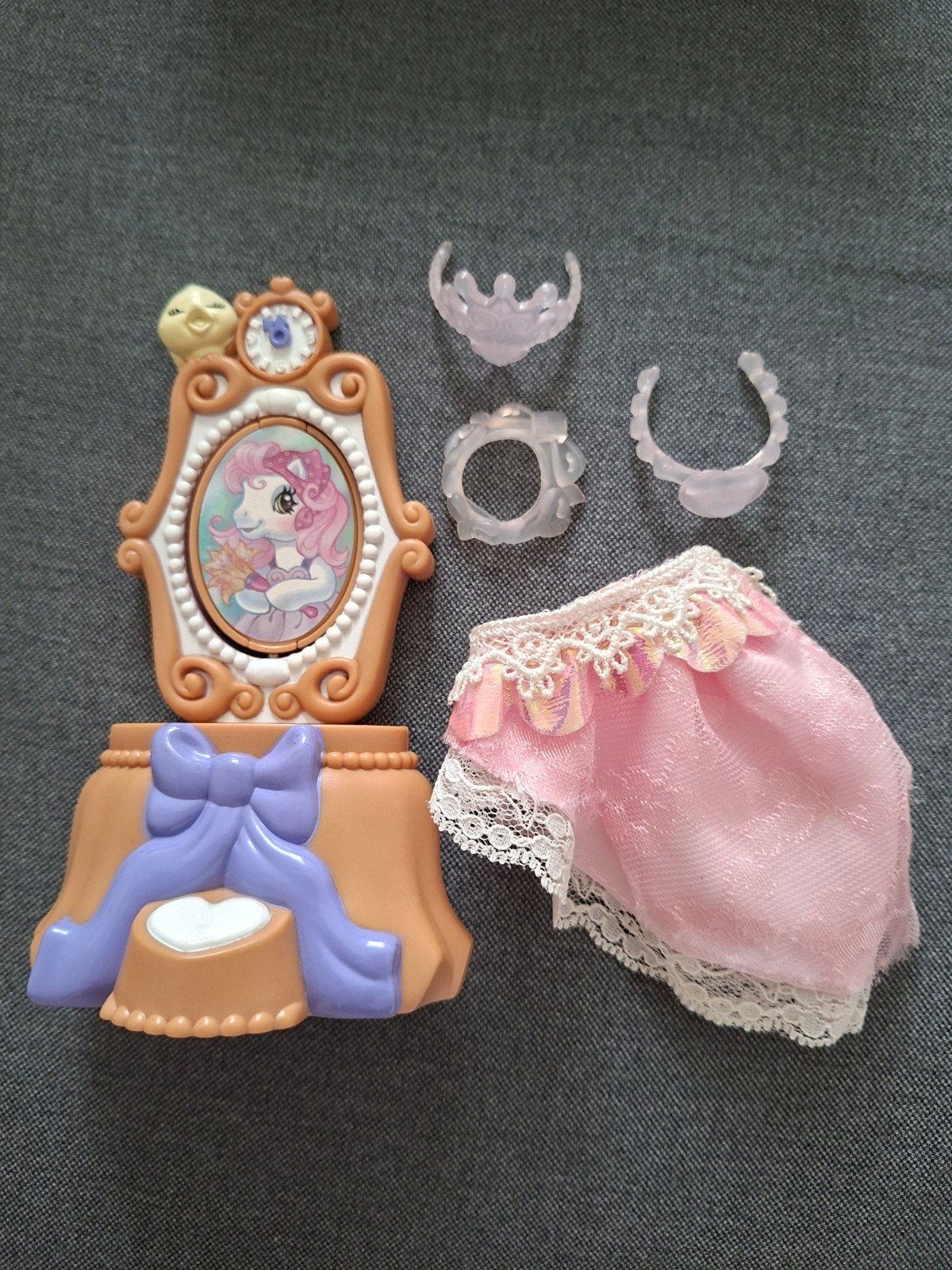 My Little Pony G3 Crystal slipper, kaptafel met accessoires, Ophalen of Verzenden, Gebruikt, Meisje