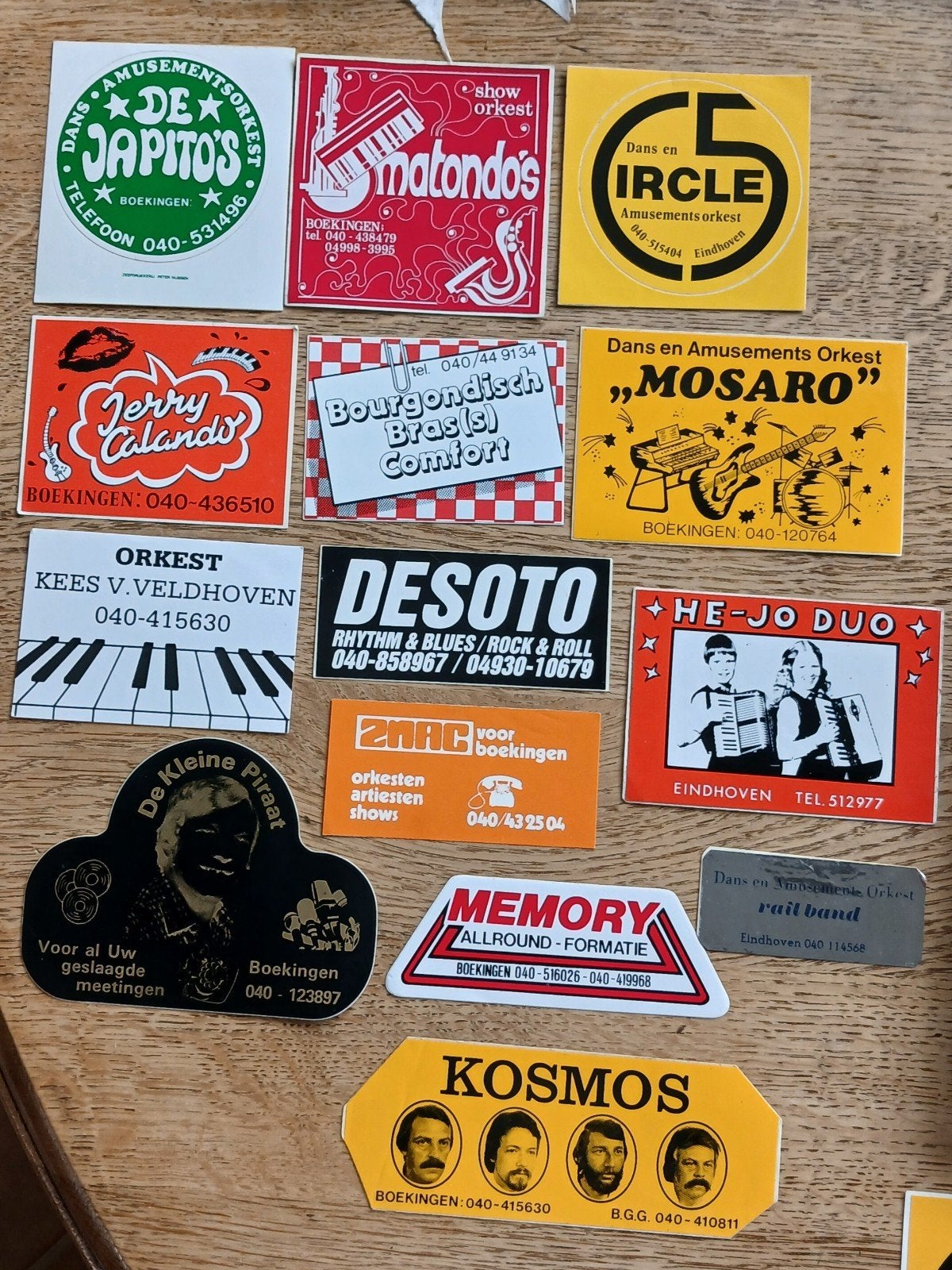 Stickers amusementsorkest,muzikant, Duo, piraat, EINDHOVEN, Ophalen of Verzenden, Zo goed als nieuw