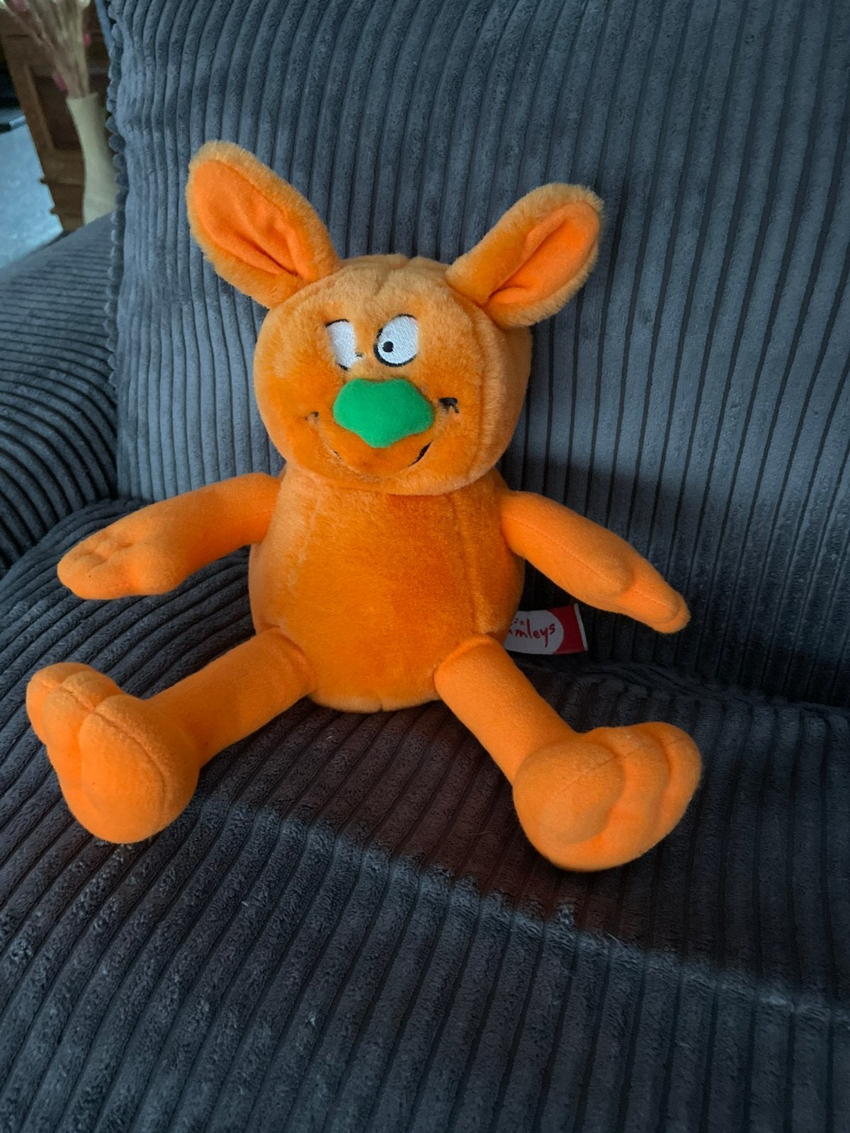 Hamleys oranje knuffel ziggles movers and shakers giggles, Oranje, Overige merken, Overige typen, Ophalen of Verzenden