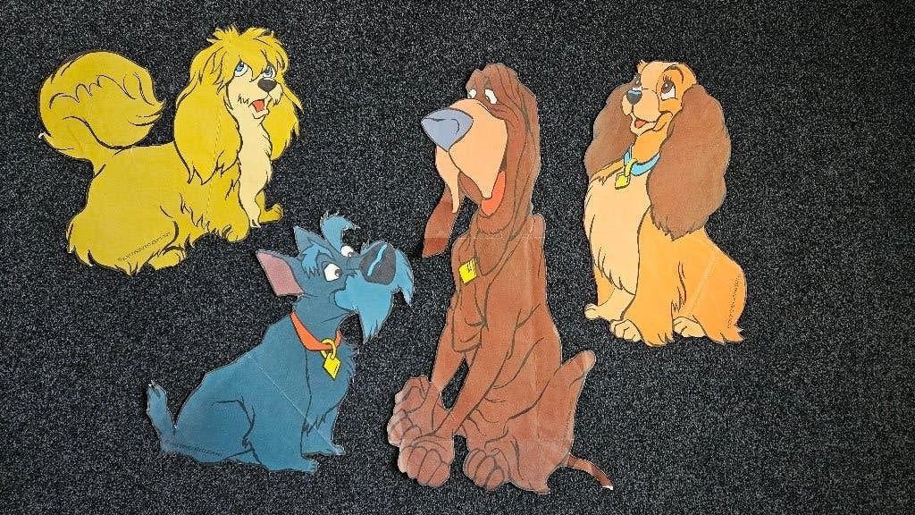 Lady en de vagebond - Bioscoopreclame - Zeldzaam, Verzamelen, Disney, Ophalen of Verzenden, Overige figuren, Gebruikt, Beeldje of Figuurtje