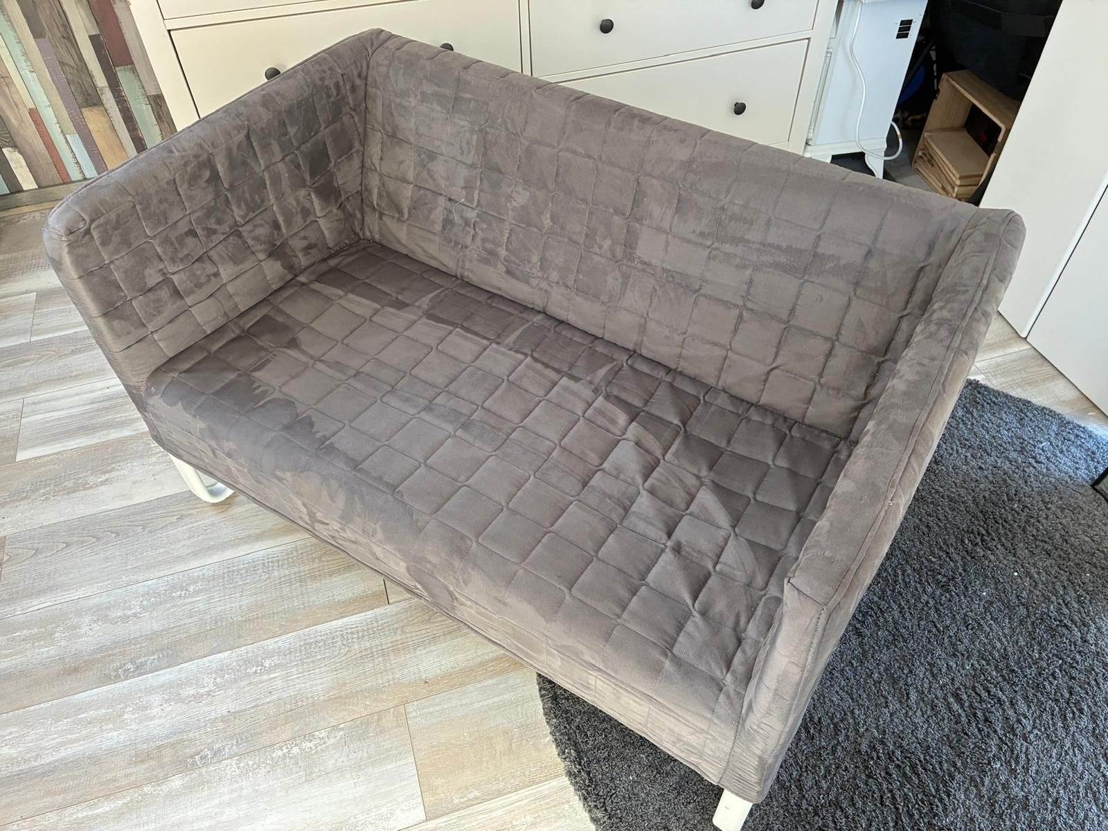 2 persoons bankje Ikea Knopparp, Ophalen, Gebruikt, Tweepersoons, 75 tot 100 cm
