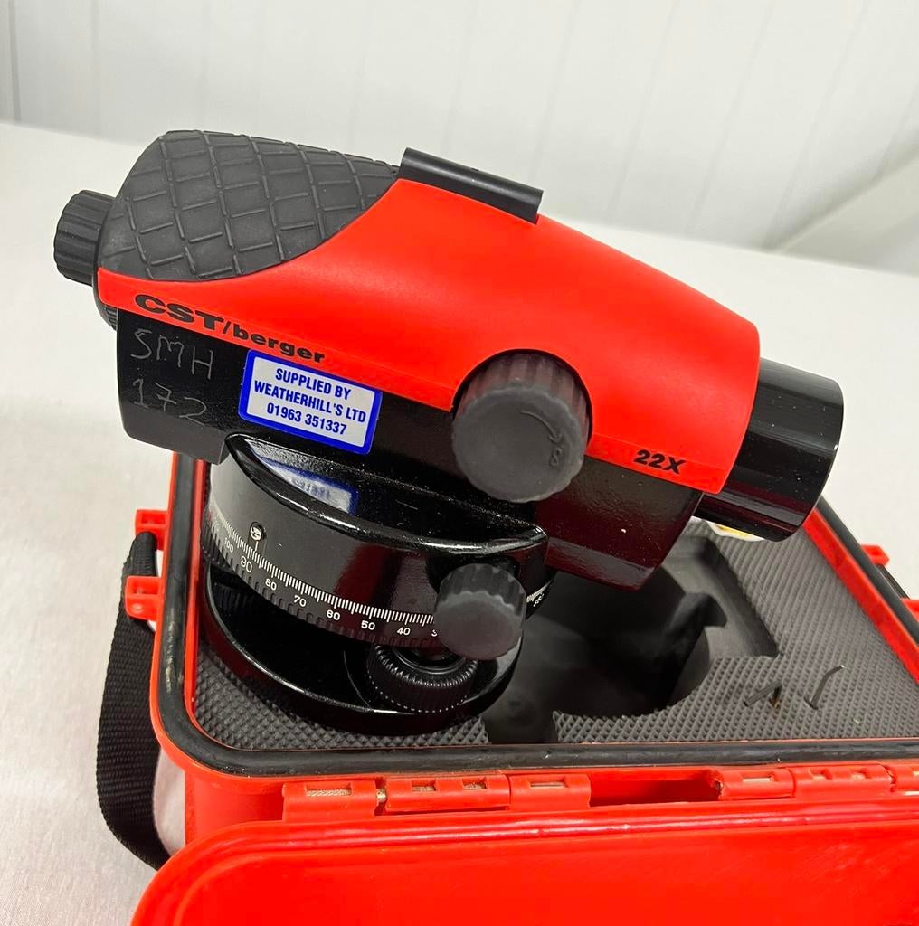 CST-Berger Automatic auto Level 22x PAL Roterende laser set, Ophalen of Verzenden, Zo goed als nieuw, H, H