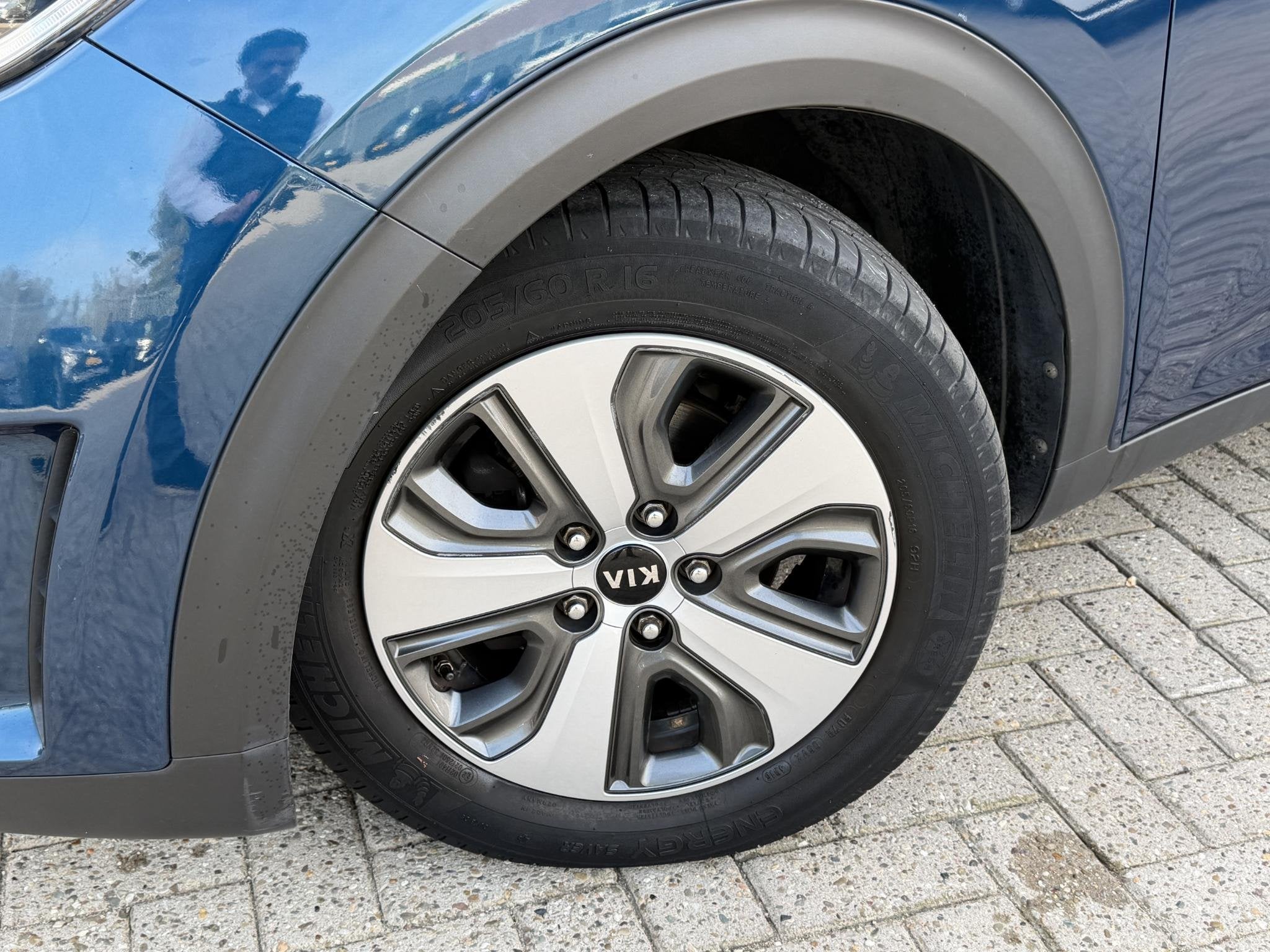 Kia Niro 1.6 GDi Hybrid DynamicPlusLine / trekhaak, Auto's, Gebruikt, Euro 6, 2 kWh, Blauw
