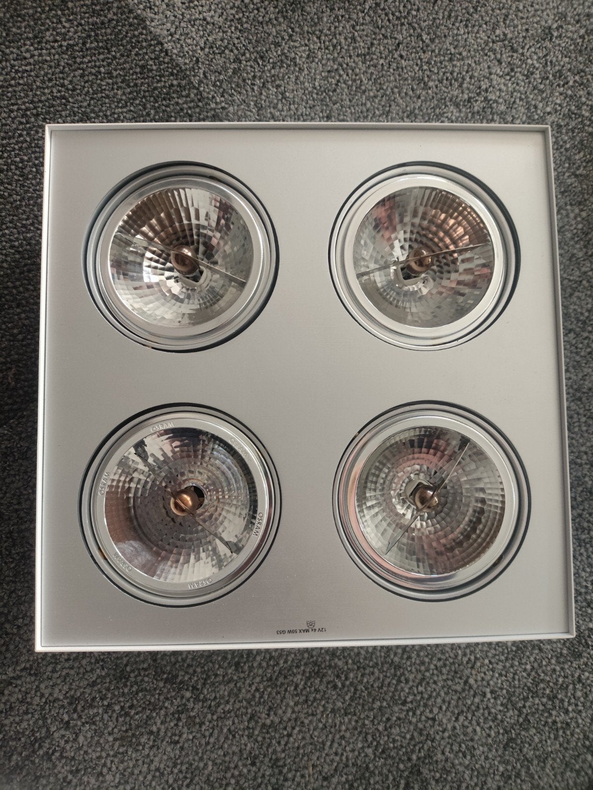 Lirio opbouwspots, 2x en 4x spots, goede staat, Ophalen, Halogeen, Gebruikt, Opbouwspot