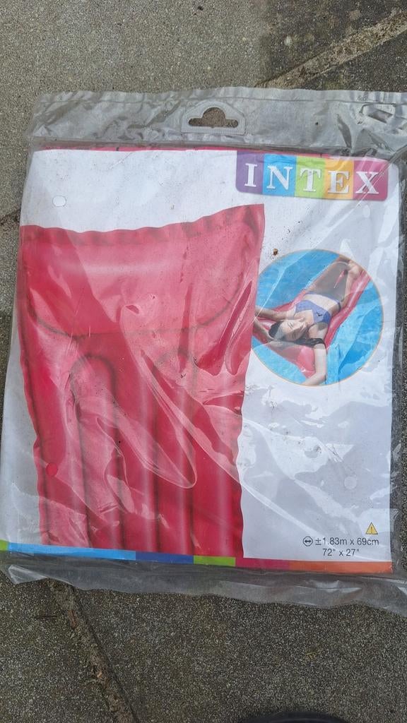 Intex luchtbed rood, Ophalen of Verzenden, Nieuw, 1-persoons