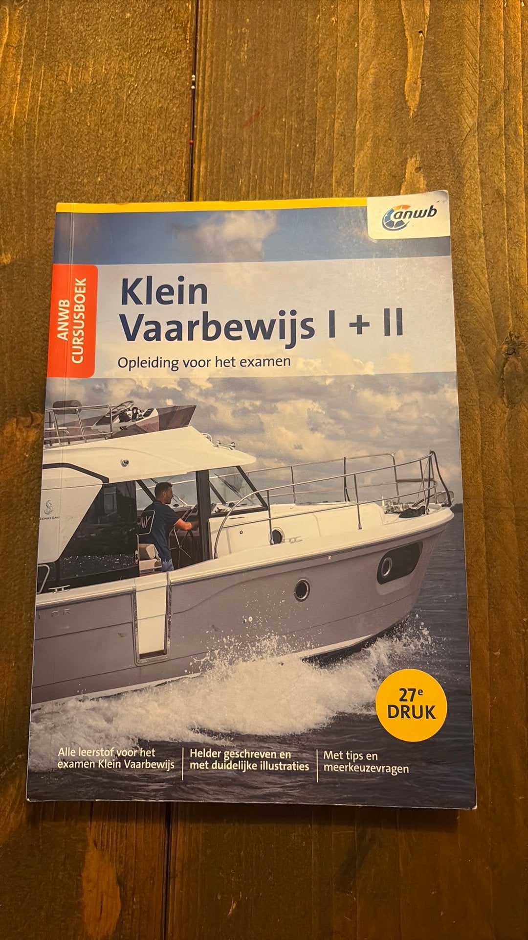 ANWB cursusboek klein vaarbewijs 1+2, Ophalen of Verzenden, Alpha, Zo goed als nieuw, Eelco Piena