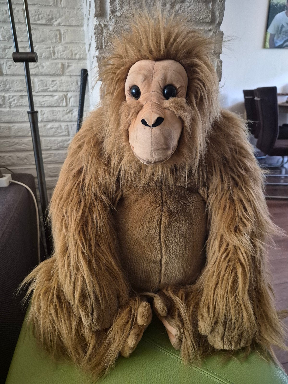 Knuffel aap, harige aap., Ophalen of Verzenden, Zo goed als nieuw, Aap