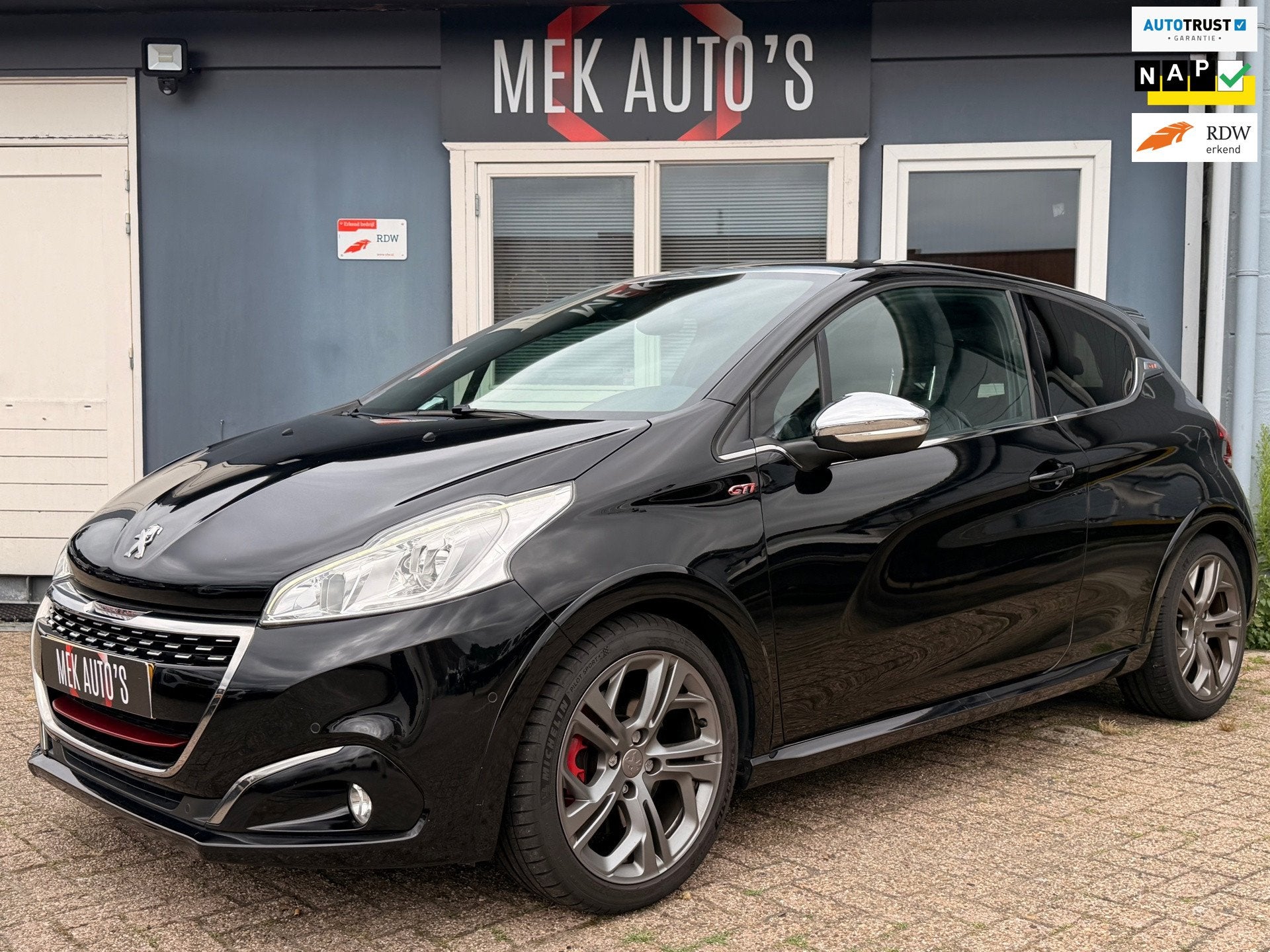 Peugeot 208 1.6 e-THP GTi|2e Eign|Pano|Navi|JBL|Bomvol!|Crui, Auto's, Voorwielaandrijving, Dealer onderhouden, Gebruikt, Leder en Stof