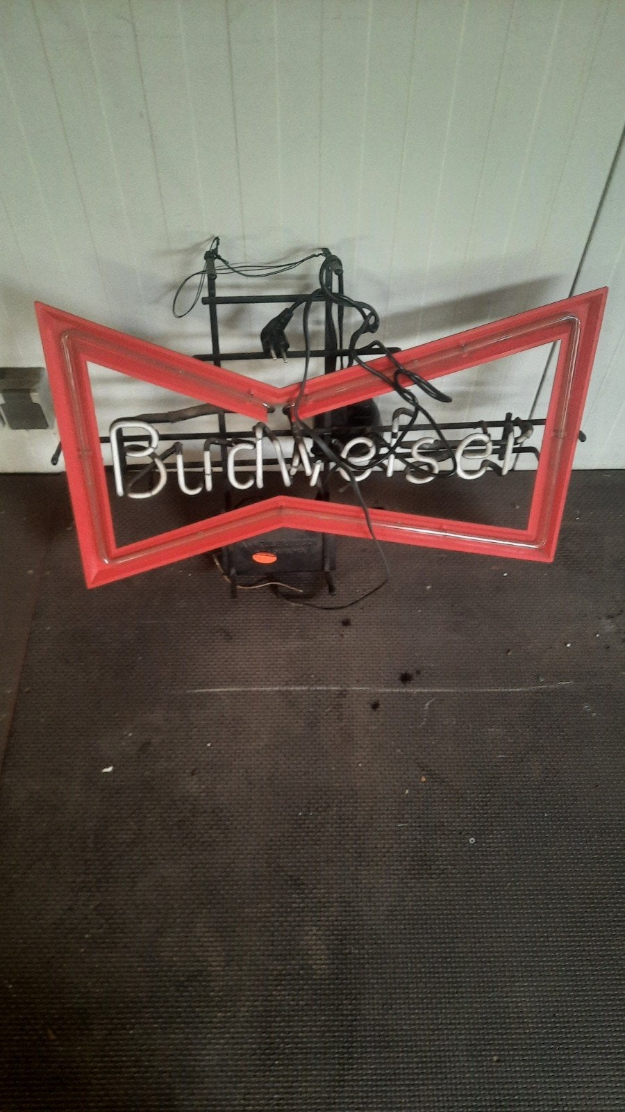 Vintage Budweiser Neon Reclamebord, Ophalen of Verzenden