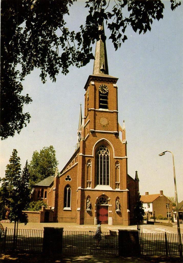 Westerhoven, St. Servatiuskerk - ongelopen, Ophalen of Verzenden, Voor 1920, Ongelopen, Noord-Brabant