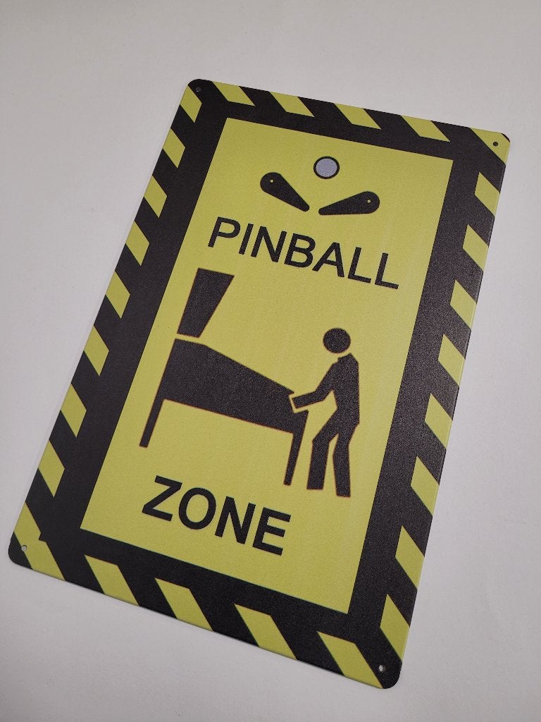 Pinball Zone Flipperkast reclamebord van metaal wandbord, Huis en Inrichting, Woonaccessoires | Wanddecoraties, Info@deconoord.nl