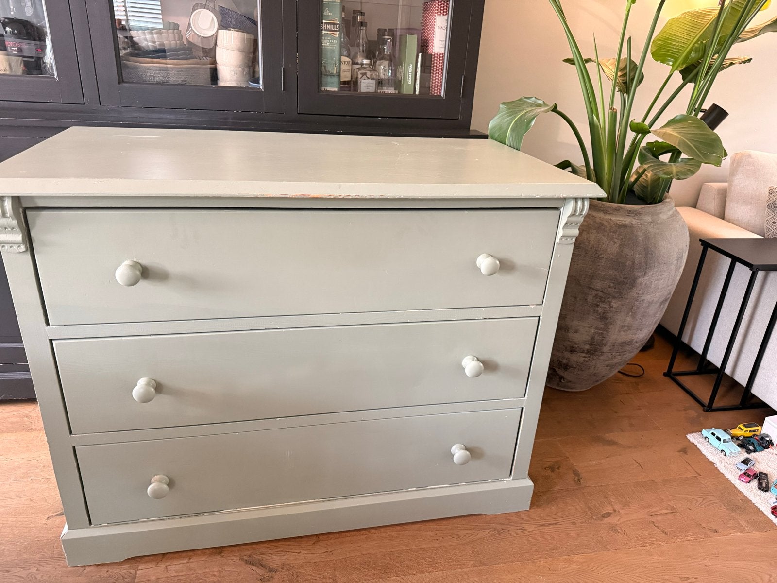 Degelijke grenen commode - 120x60x91 cm, Ophalen, Gebruikt, 100 tot 150 cm, 3 of 4 laden