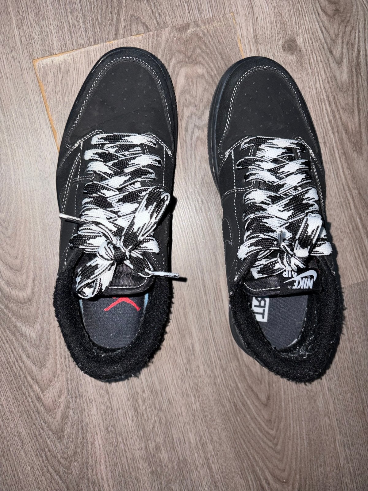 Nike Jordan 1 Low x Travis Scott Black Phantom, Zwart, Ophalen of Verzenden, Sneakers of Gympen, Zo goed als nieuw