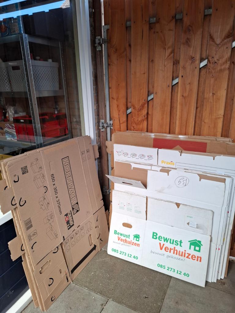 25 verhuisdozen, Ophalen, Gebruikt, Doos, Opvouwbaar
