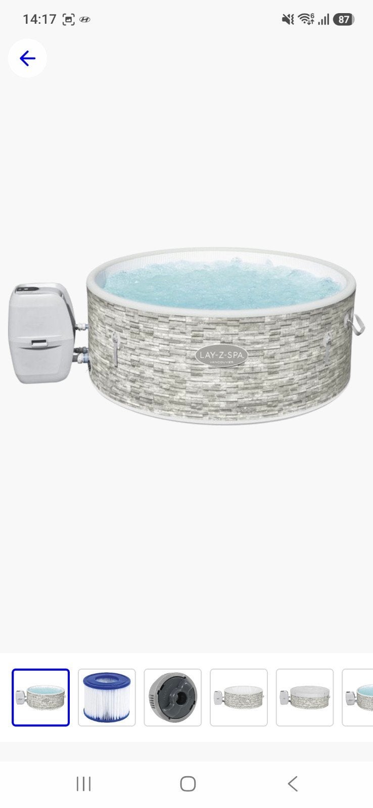 Lay-Z-Spa opblaasbare jacuzzi. wifi bediening + accessoires., Tuin en Terras, Ophalen, Gebruikt, Opblaaszwembad, 80 tot 120 cm