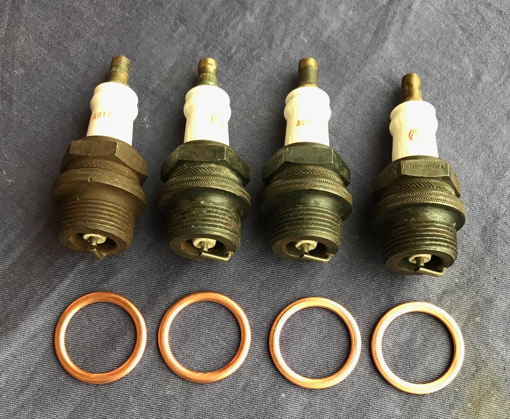 4 x oude AUTO-LITE T7 22 mm bougies , nieuw, Ophalen of Verzenden