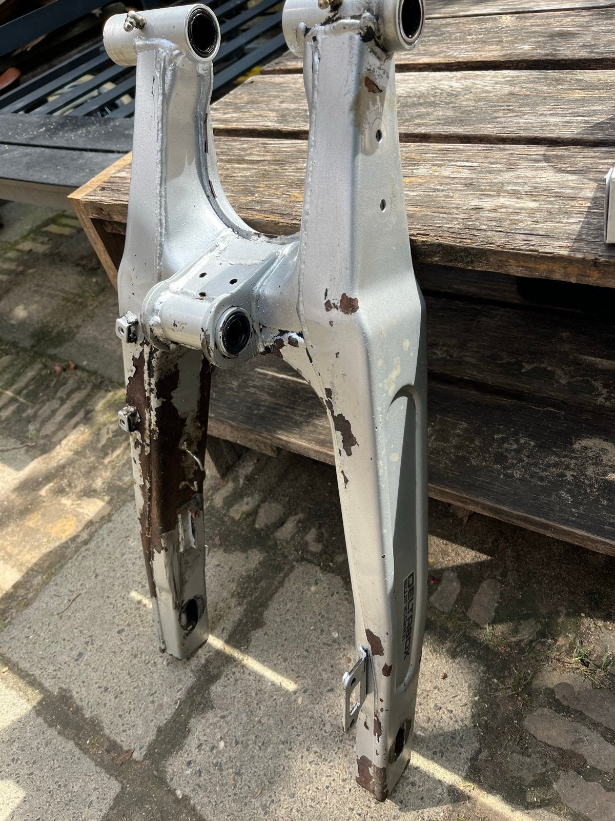 Yamaha XTZ 750 achterbrug / swingarm, Ophalen, Gebruikt