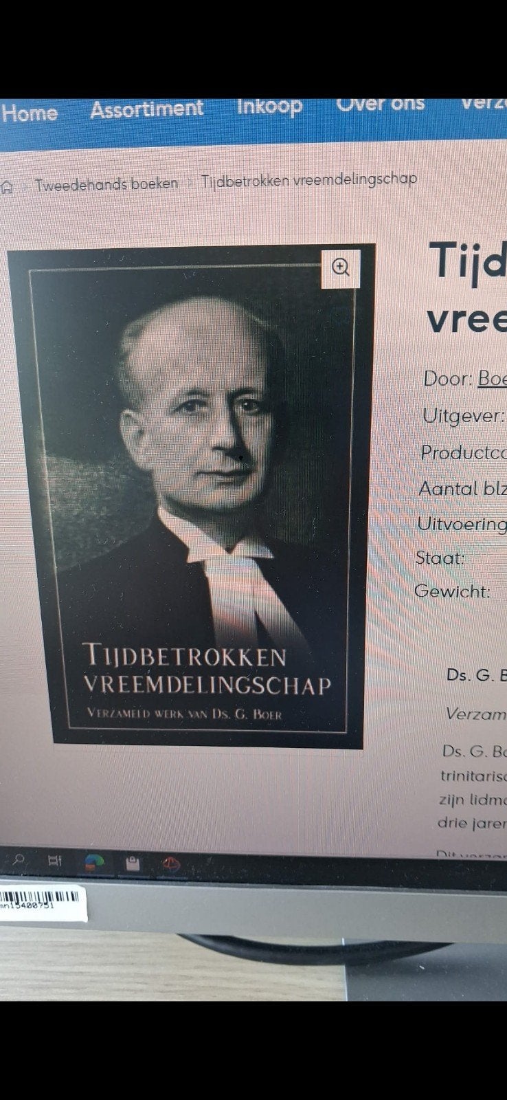 Gezocht: Tijdbetrokken Vreemdelingschap - Ds. G. Boer, Ophalen of Verzenden
