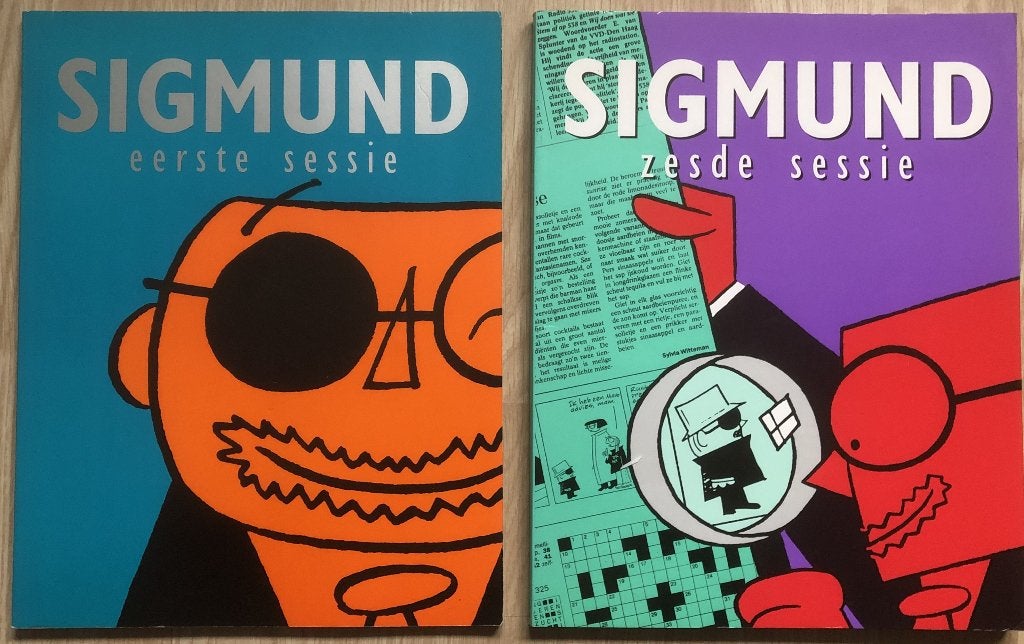 PETER DE WIT - SIGMUND - 1E SESSIE/6E SESSIE - 2 STRIPBOEKEN, Meerdere stripboeken, Ophalen of Verzenden, Zo goed als nieuw