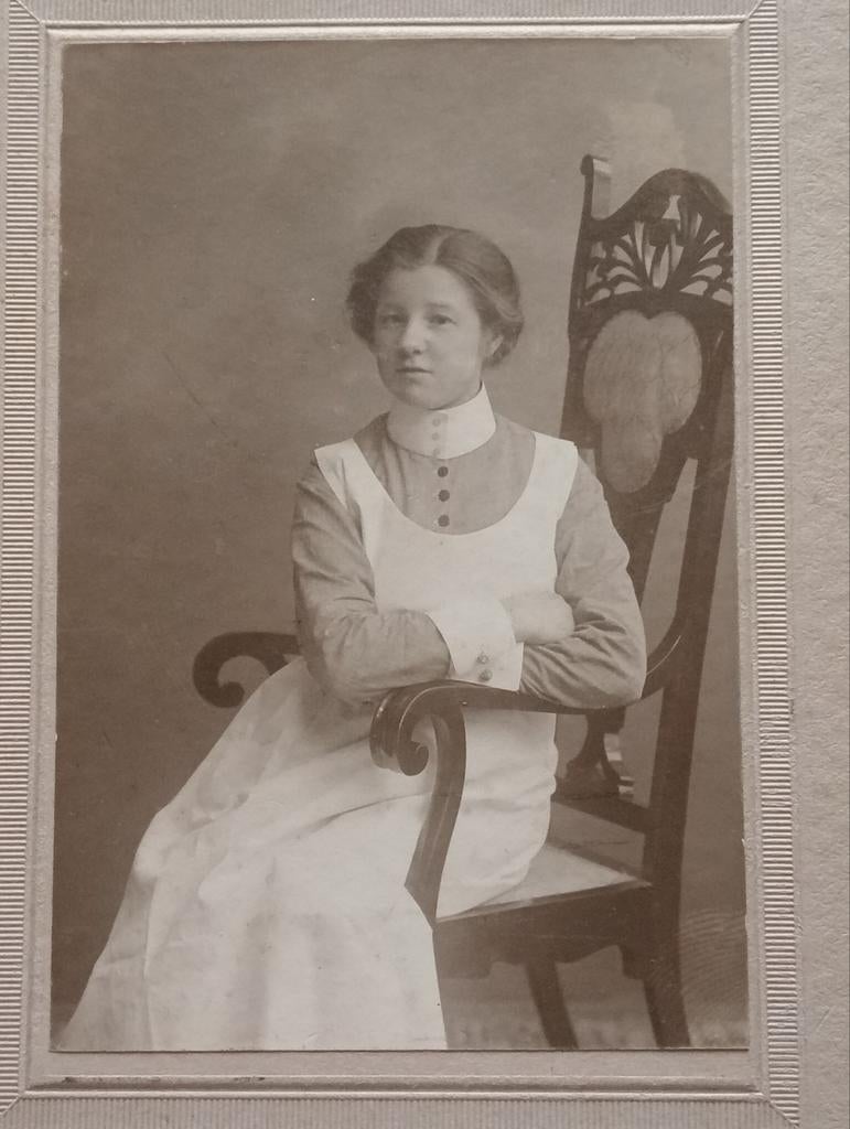 J.A.Schotel Hof fotograaf CDV foto portret Rotterdam, Ophalen of Verzenden, Voor 1940
